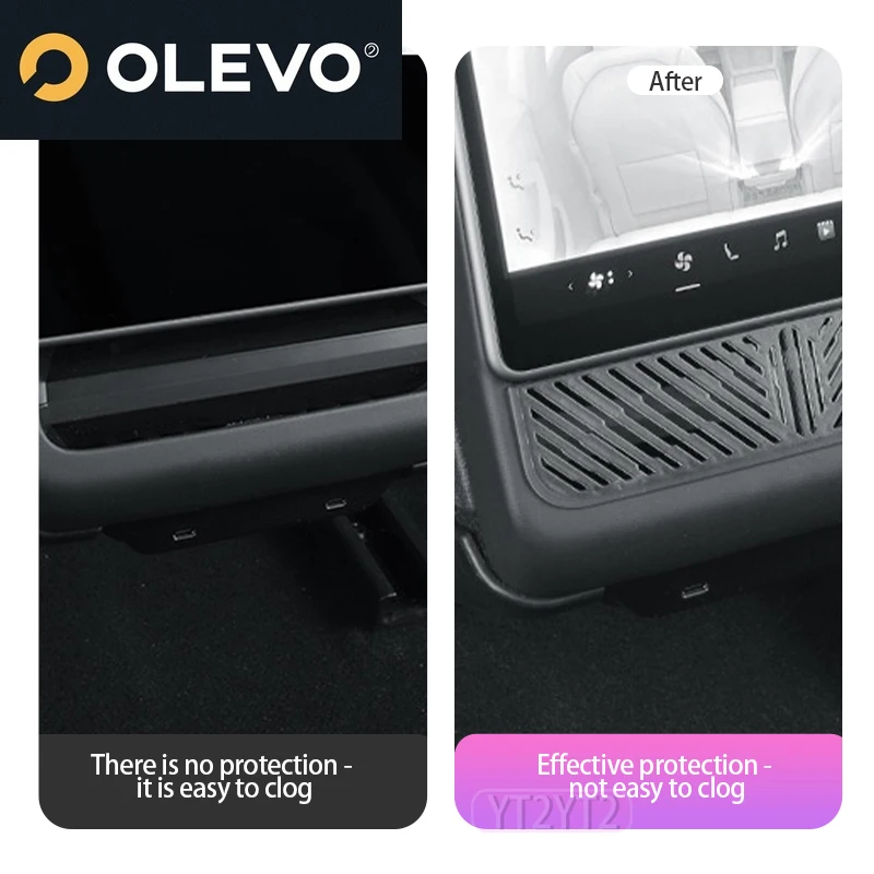 2025 For Tesla Model Y  Rear Air Conditioner Outlet Protector TES NEW Model Y Exhaust Vent Dust Cap Automotive  Accessories