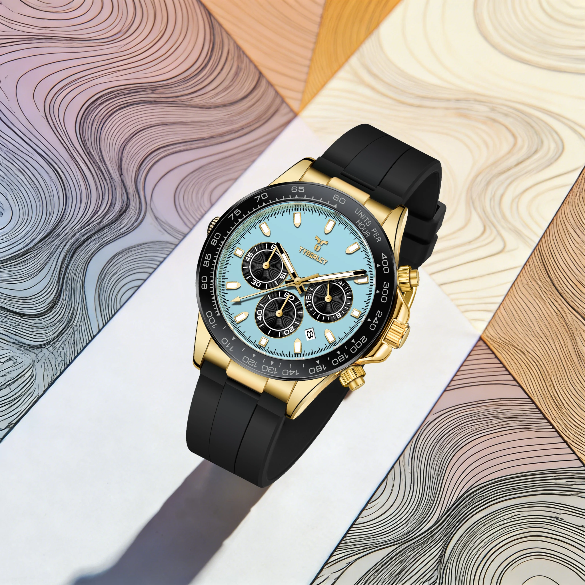 TYBERLEY Sofistikowany Eleganc – Rubber Strap Diver recenzja i cena