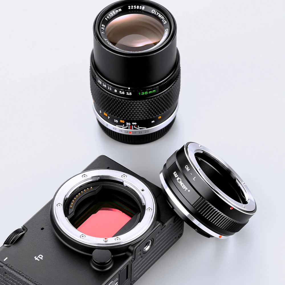 محول عدسة K & F Concept OM إلى LSL ، حامل أولمبوس ، Leica TL TL2 CL SL SL2 باناسونيك S1 S1R S1H S5 Sigma fp fpL