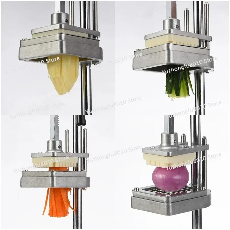 Potato Chip Machine Potato Chip Shredder  Vertical Manual French Fries Cutting Machine Potato Cutting Kitchen Tools