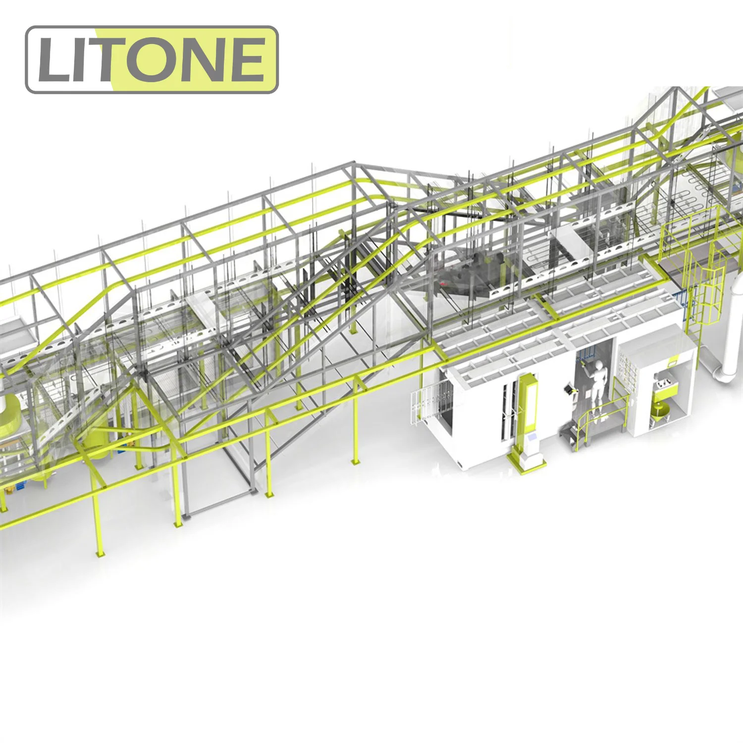Competitive Price Transport System Conveyor Chain And Spray Booths For Dip Tank Pretreatment Epoxy Polyester Powder Coating