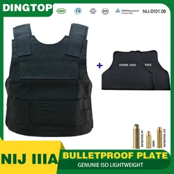 NIJ IIIA Level 3A Bulletproof Vest Body Armour Ultra-Comfortable Lightweight Concealed Hidden Inside Wear Soft Anti-Bullet