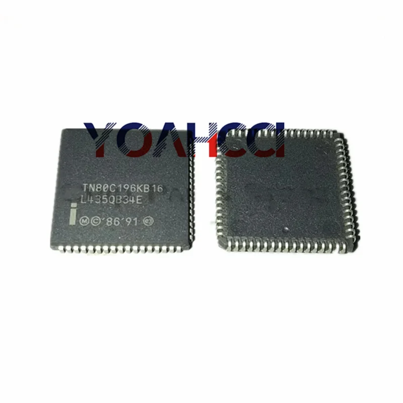 N80C196KB16 TN80C196KB16 (2-50 قطعة) شحن مجاني SMD PLCC68 IC رقاقة 80C196 ، الأصلي في المخزون