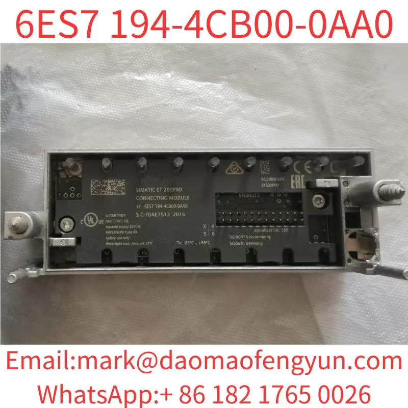 6ES7194-4CB00-0AA0 Used Tested OK In Good Condition SIMATIC DP Connection module for Digital electronic modules