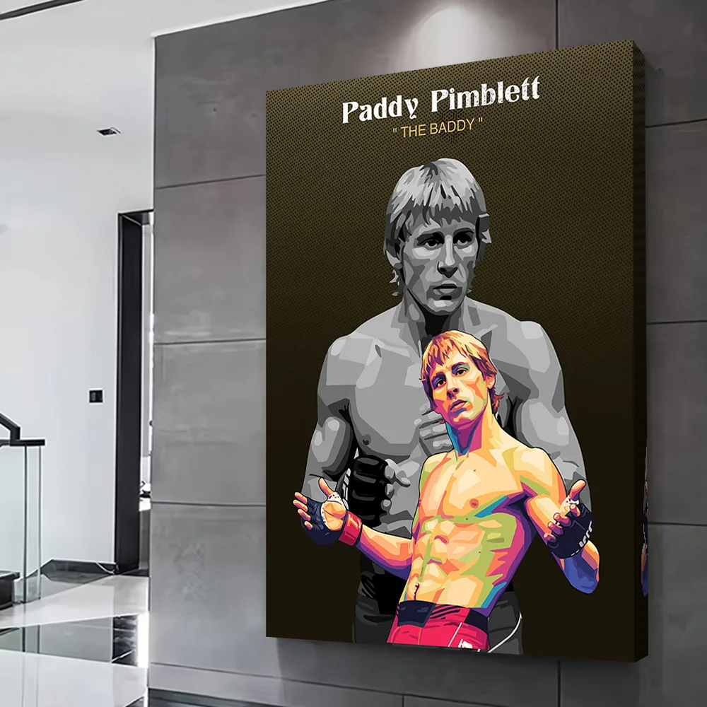 Paddy Pimblett 'The Baddy' Portrait Printing Poster Customizable Pictures Wall Art Canvas Painting for Aesthetic Decoration Room