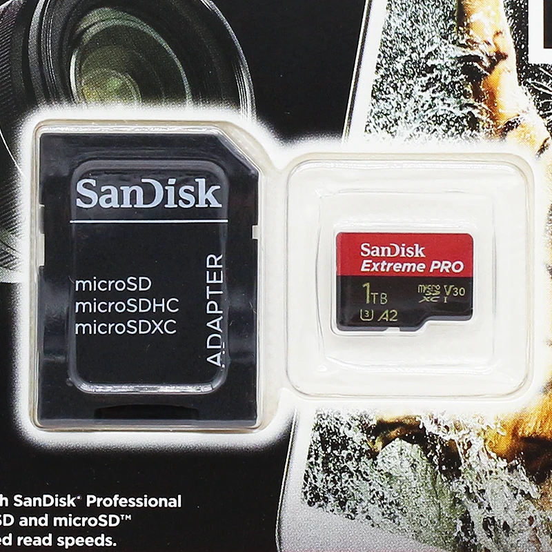 Karta SanDisk Extreme PRO MicroSDXC 32GB 64GB 128GB 256GB 512GB 1T UHS-I U3 A2 V30 Prędkość odczytu 200MB/s z adapterem SD, obsługa wideo 4K — zdjęcie produktu 5