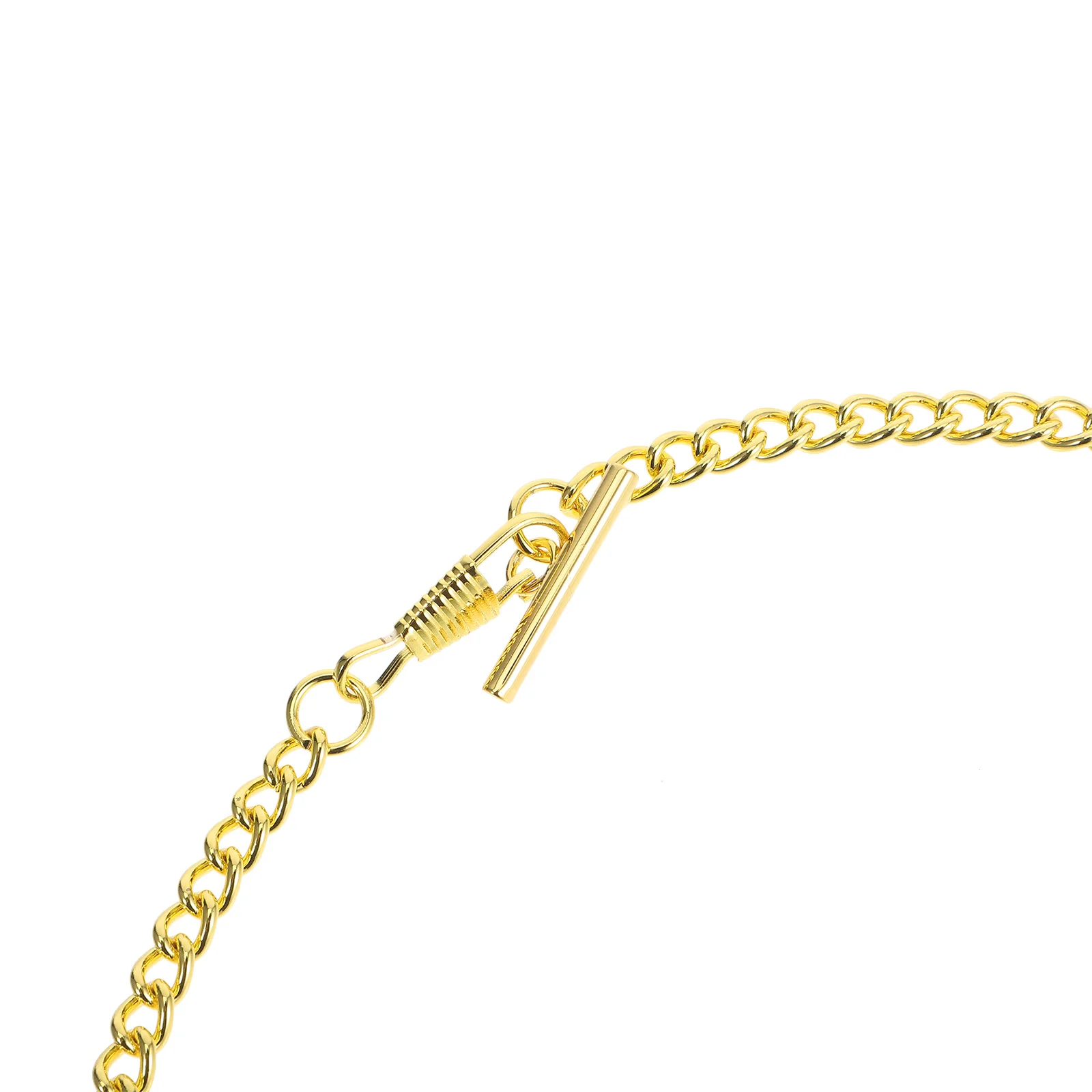 65 سنتيمتر قسط ساعة جيب معدنية سلسلة خمر T-بار مشبك للرجال النساء حزام جينز المفاتيح ديكور الذهب لهجة سلسلة ساعات #3