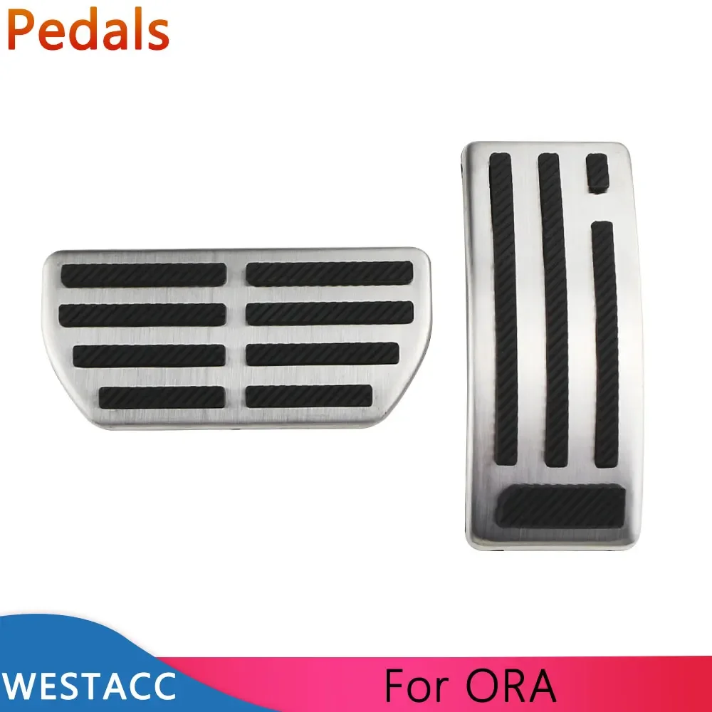 Car Pedals for Ora Funky Cat EV Good Cat  ES11 2022 2023 AT Stainless Steel Accelerator Gas Brake Pedal Cover Pad Accessories