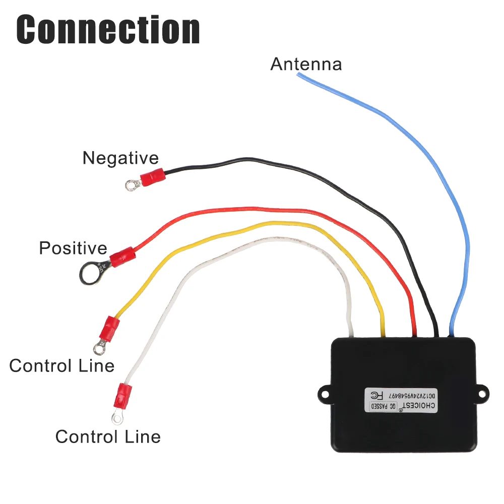 12 فولت ونش نظام التحكم عن بعد ل جيب على الطرق الوعرة ATV العالمي لاستعادة شاحنة سحب سماعة لاسلكية التبديل تحكم #2