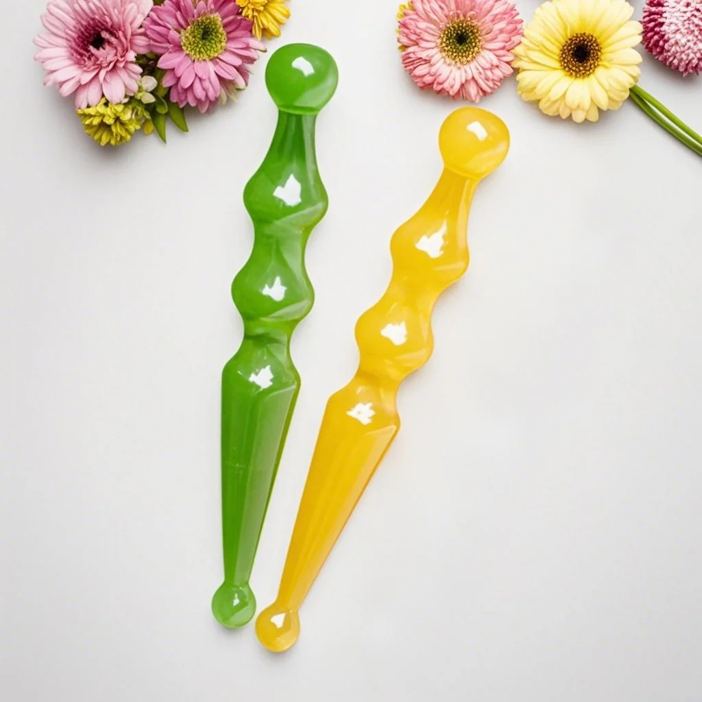 For Skin Care And Beauty Manual Massage Tool Eye And Face Massage Tool Resin Double-Headed Point Pen Facial Acupressure Stick