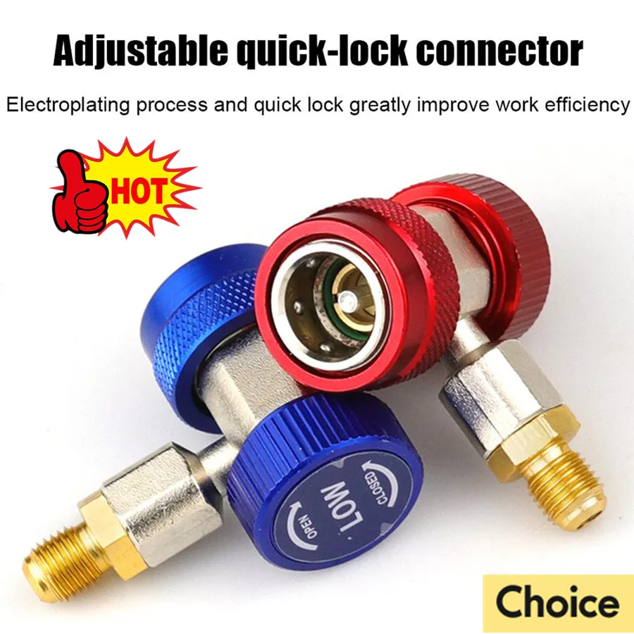 

Фторный регулируемый быстрый соединитель R134a для автомобильной жидкости для кондиционирования воздуха, преобразование хладагента высокого и низкого давления1