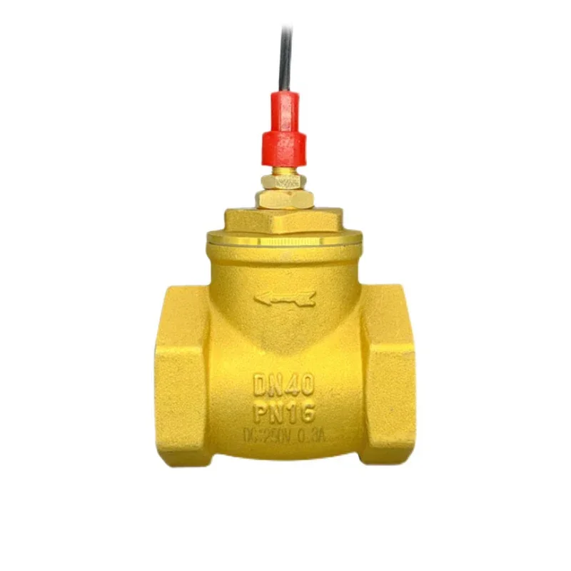 Baffle Type Water Flow Sensor Switch Female Thread Air Energy High Flow All Copper Check Valve 1/2