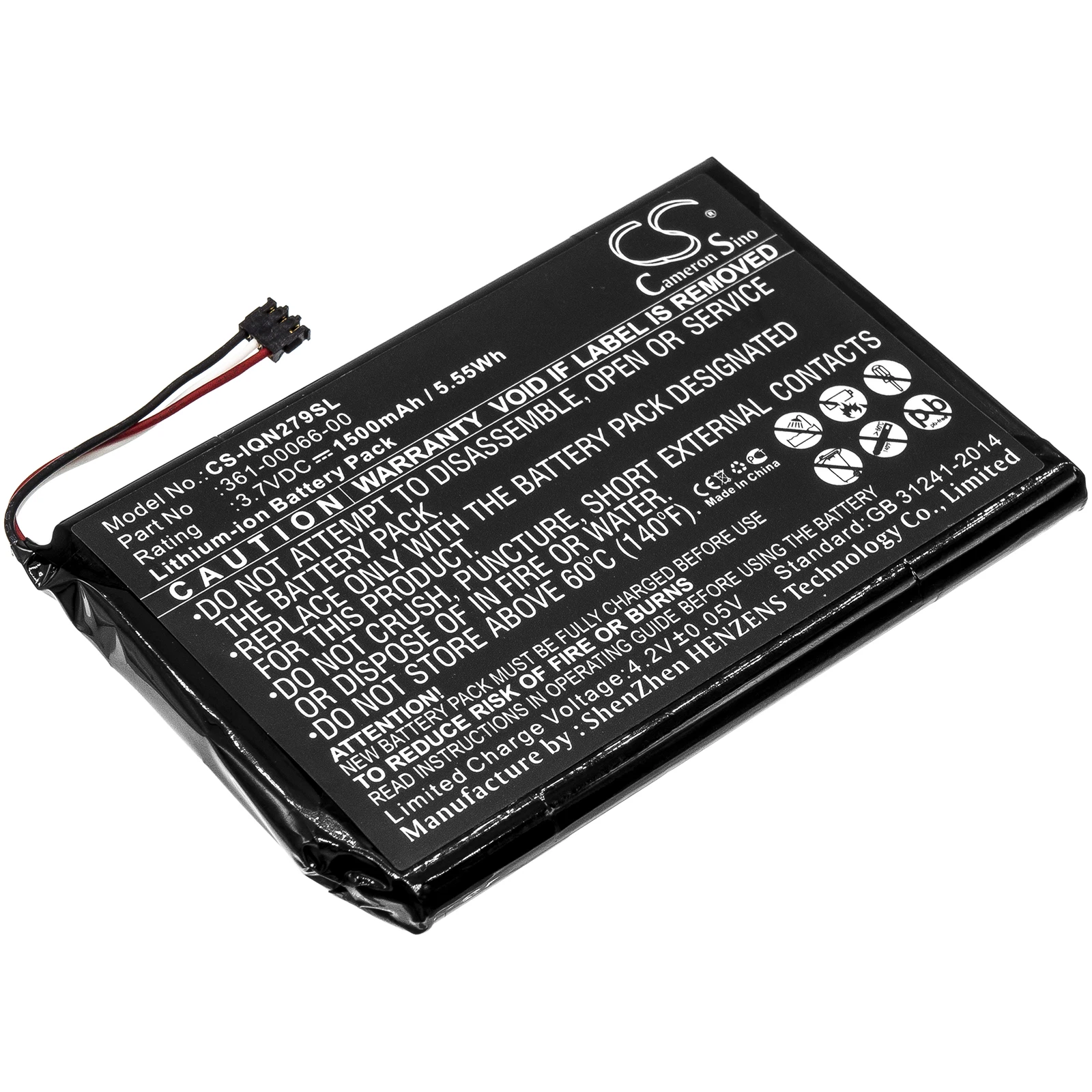 

Li-ion GPS, Navigator Battery for Garmin, 3.7V, 1500mAh, Compatible Models: 010-01378-01, 2689LMT 6-inch, DEZL 760LM