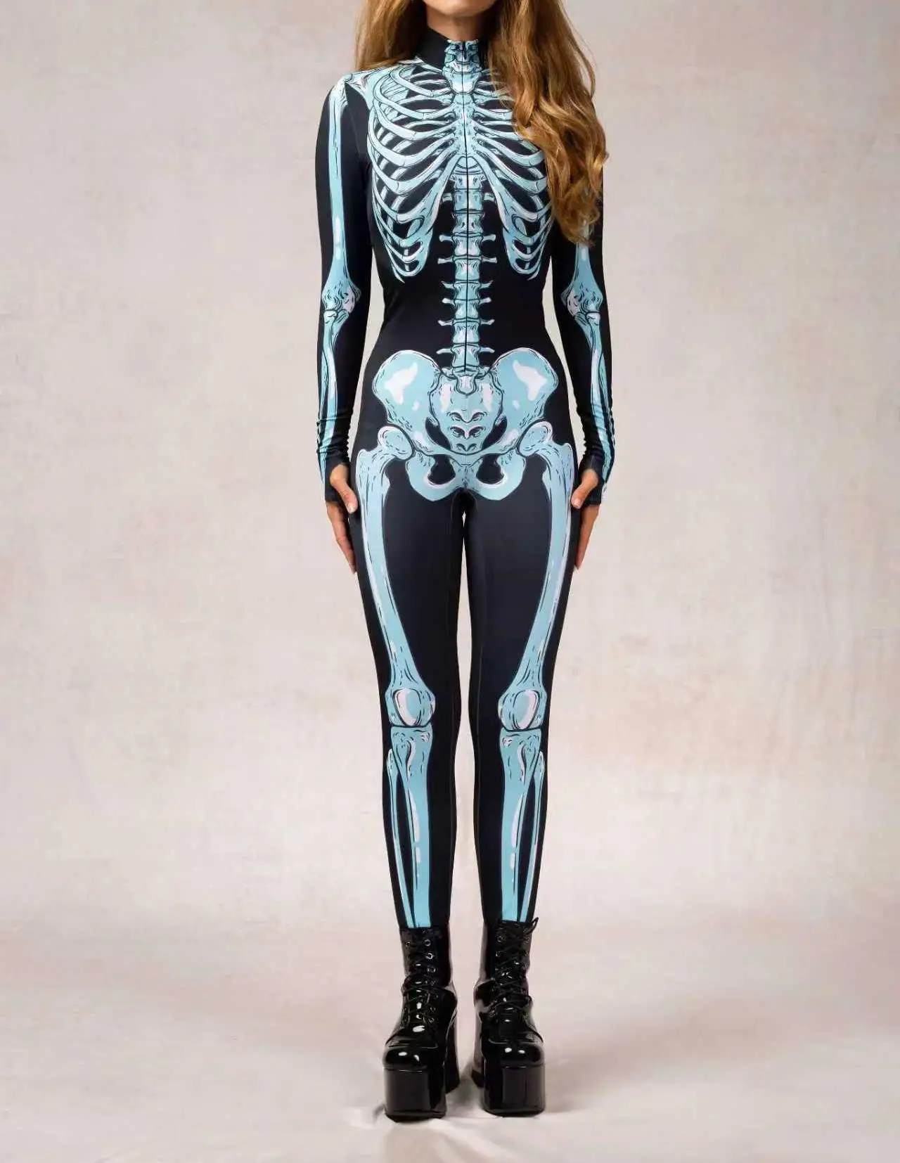 Modischer Rosa Erwachsenen-Damen-Jumpsuit Cosplay-Strumpfhose Punk-Steampunk-Bodysuit Karneval Bühnenauftritte Rollenspiel-Kostüm Neu 2026 – Detail 23