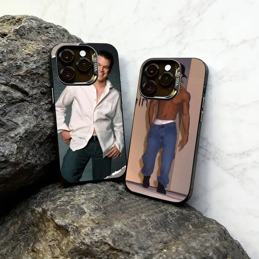 

Matt Damon Phone Case For iPhone 17,16,15,14,13,12,11 Plus,Pro Max,XS,Colorful Silver Phone case Funda Cover