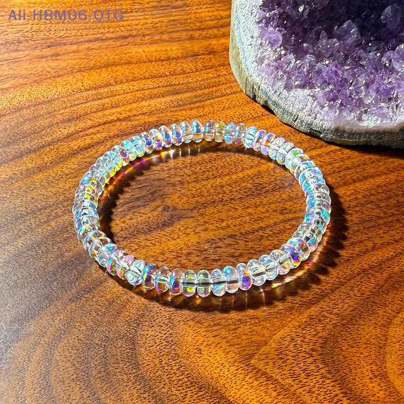 [New] Natural Opal Bracelet Stretchable Elastic Cord Jewelry Helps Maintain Emotional Balance