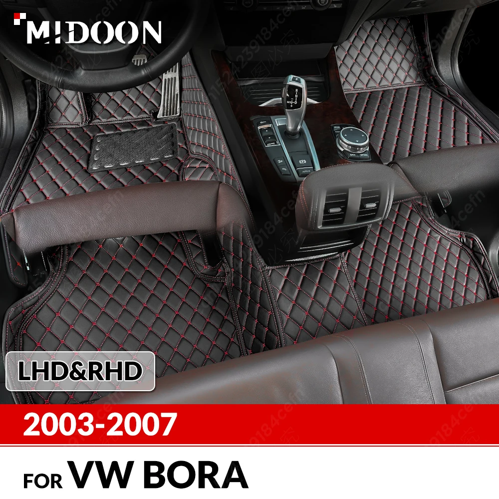 

Автомобильные коврики для VW Volkswagen Bora 2003 2004 2005 2006 2007, пользовательские подушечки для ног, автомобильный ковер, аксессуары для интерьера