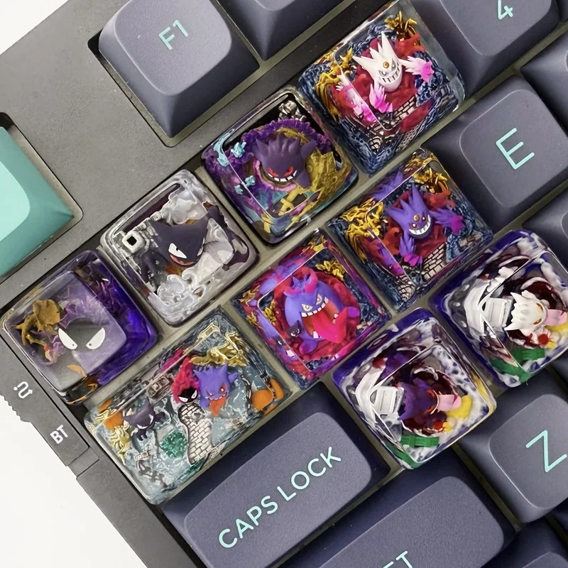 pokemon-gengar-mega-evolution-artisan-resin-keycaps-backlit-sa-height-custom-keycaps-for-mechanical-gaming-keyboard-enthusiasts