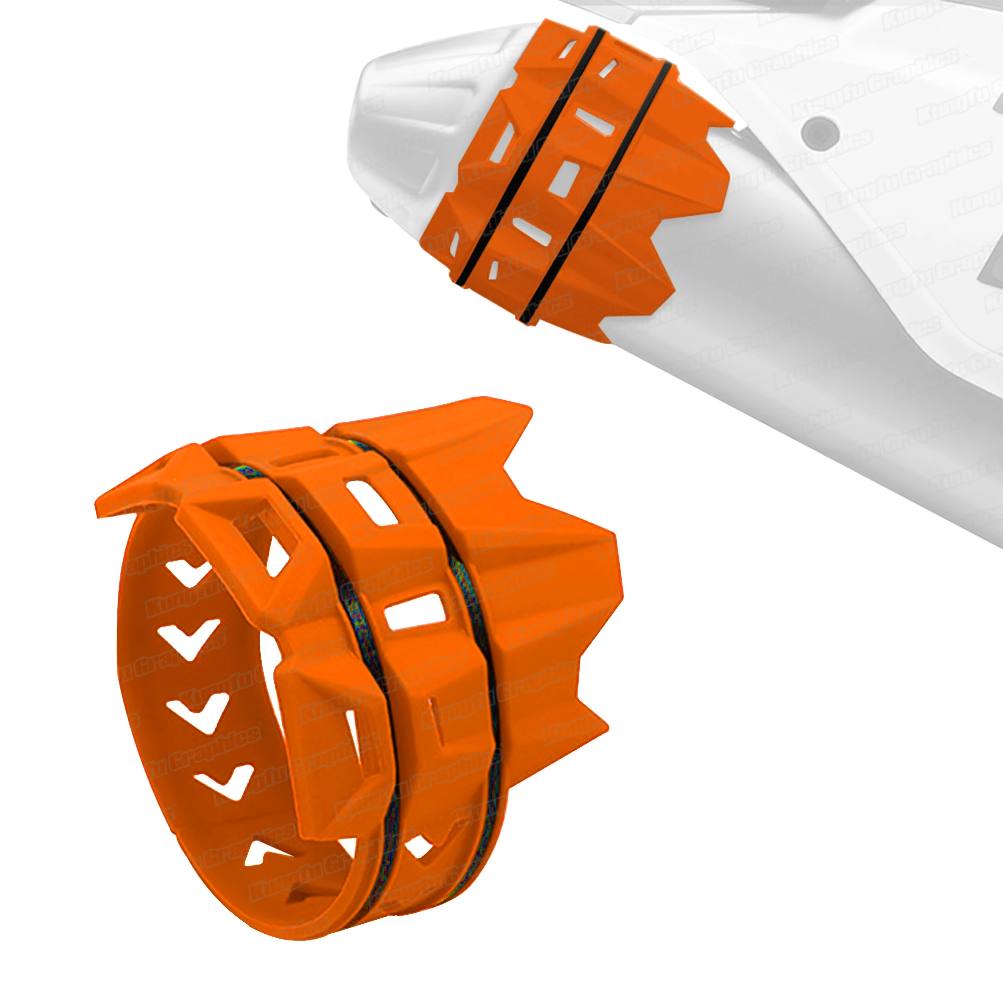 

Exhaust Muffler Guard Protector Anti-fall Tailpipe Cover for Motocross for Honda KTM Yamaha Husqvarna, 4 Colors