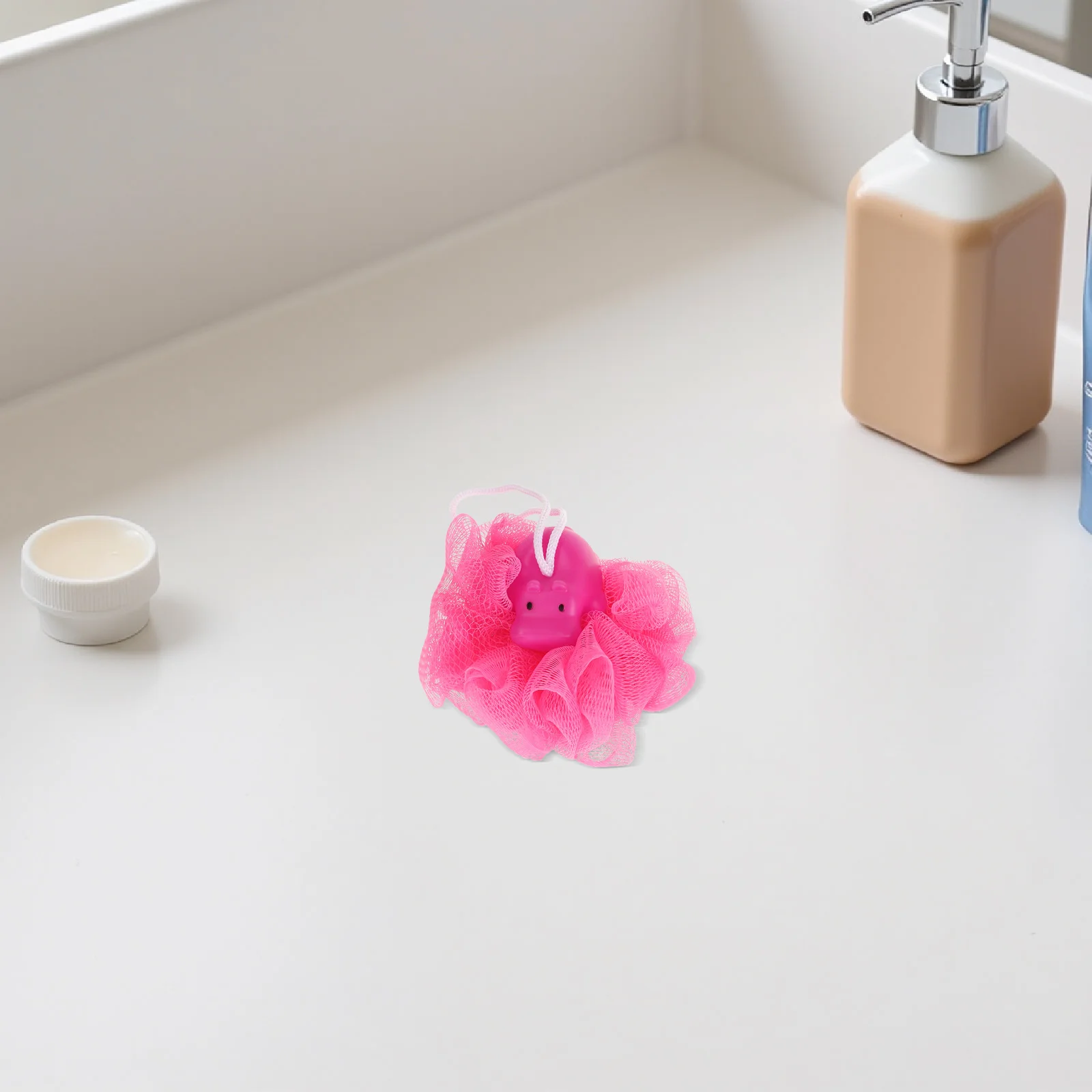 

4Pcs Kids Cartoon Bath Balls - Soft Mesh Exfoliating Shower Sponge for Children - Cute Animal Bath Loofah Sponges for Baby and