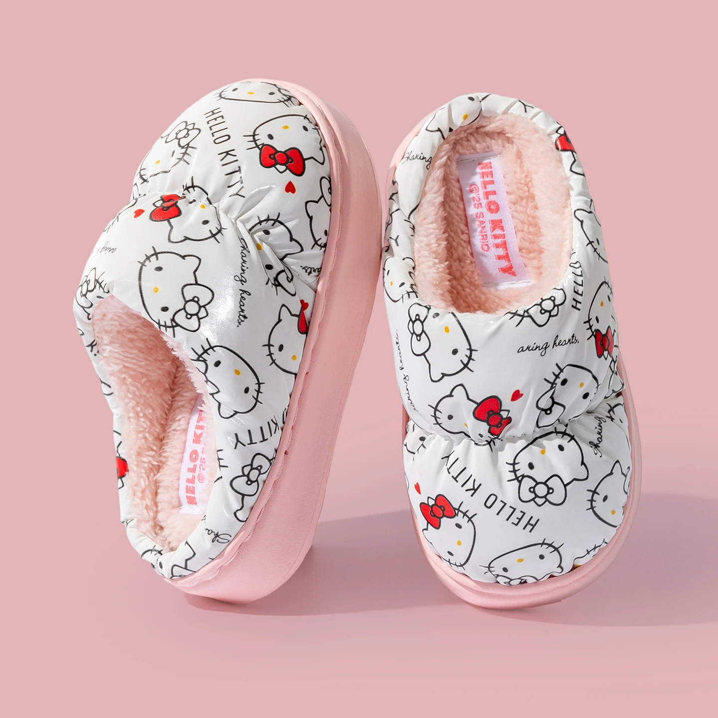 

Sanrio Kids Women's Men's Soft cotton Home Slippers Household Plush Slippers Anti-slip Thermal Slippers Indoor Winter