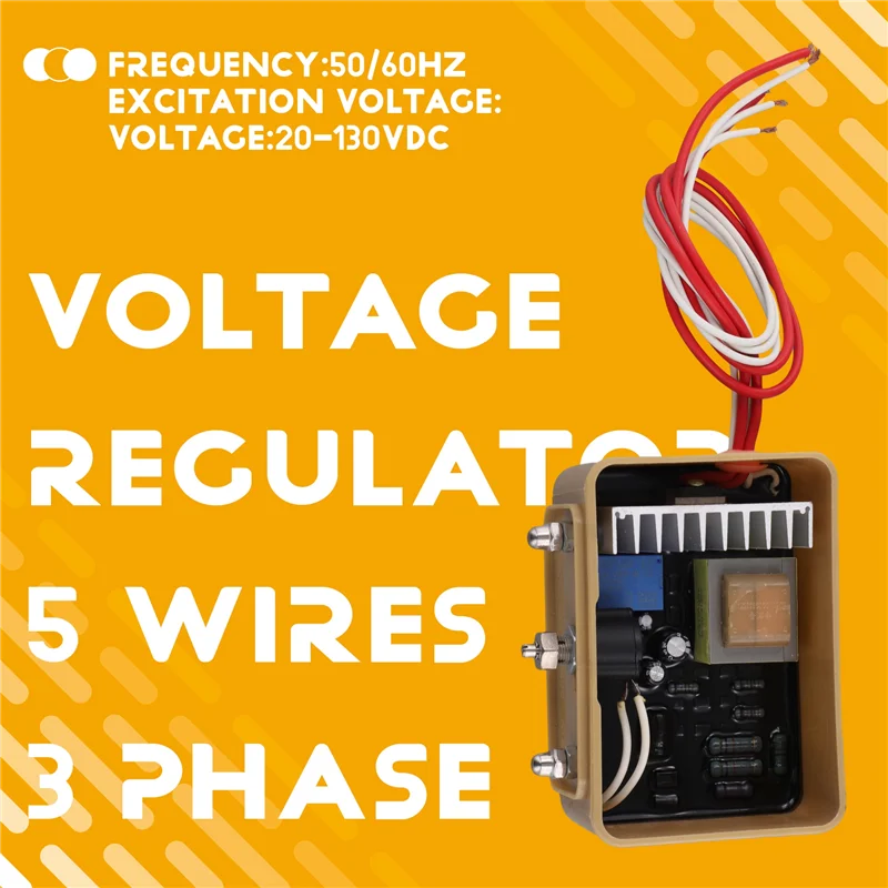 GB-170C 5 Wires 3 Phase For STC Alternator AVR Brush Brushless Generator Voltage Regulator 2 KW 5 KW 10 KVA 20 KVA Parts