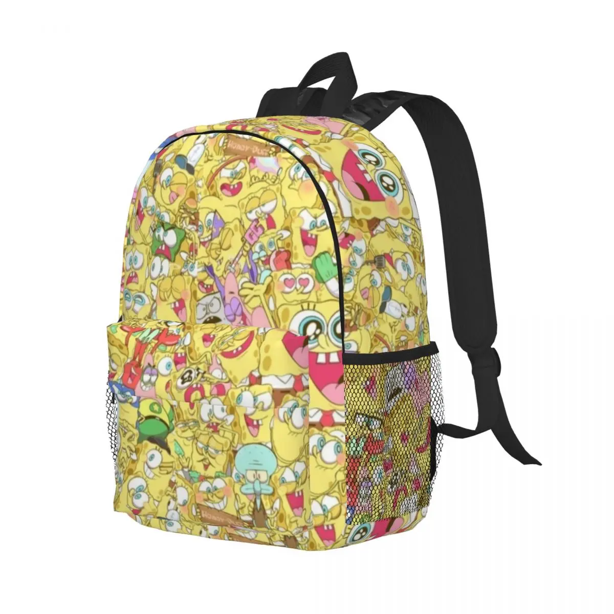 SpongeBob Compact 15-Inch Backpack - Stylish Lightweight Bag Perfect for Students and Commuters