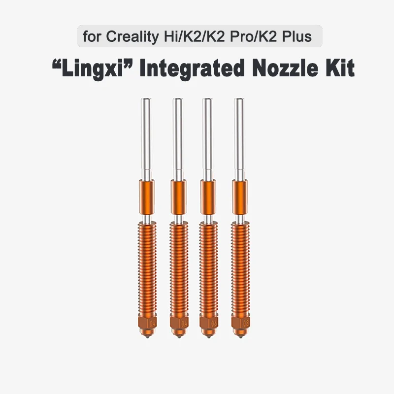 [Compatible with Hi/K2/K2Pro/K2Plus] Creative 3D Lingxi Integrated Nozzle Kit 0.4/0.6/0.8mm