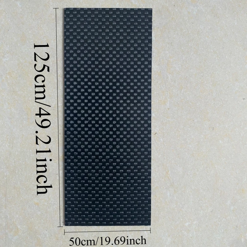 

125X50MM 3K Carbon Fiber Sheet Plate Panel 0.5mm to 5mm High Composite Hardness RC Model Carbon Fiber Board Panel Sheet