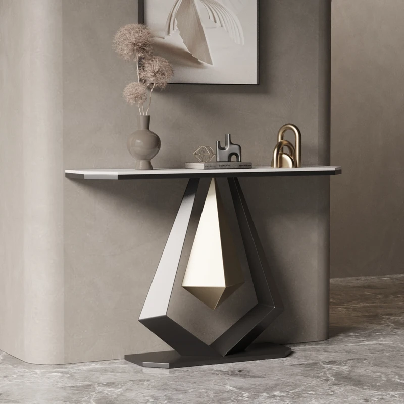 

Design Minimalist Console Table Marble Lobby Luxury Console Tables Entrance Hallway Consolle Ingresso Living Room Furniture