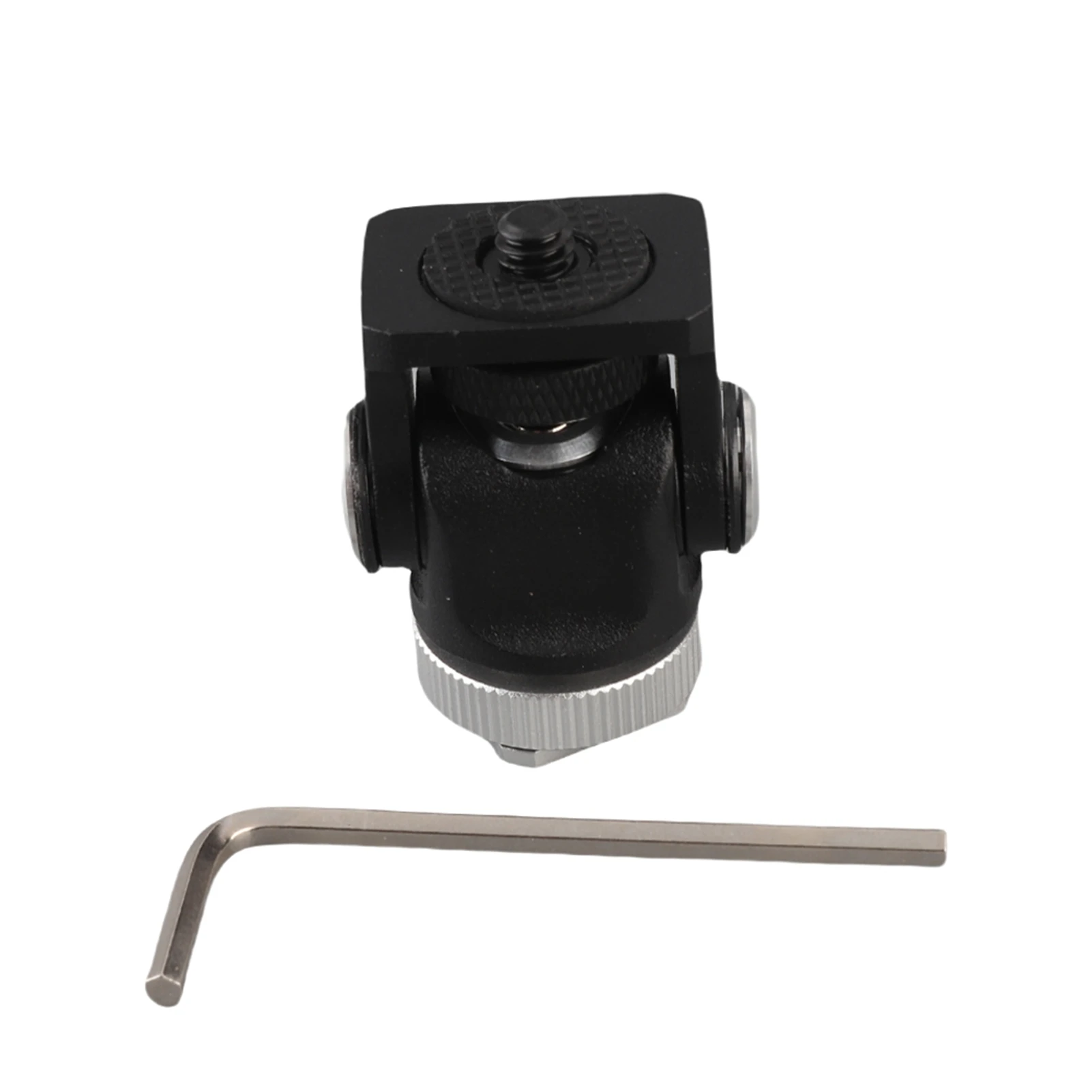Mini Hot Shoe Mounting Monitor Flash Microphone Holder Bracket with 1/4 in Screw and Mount