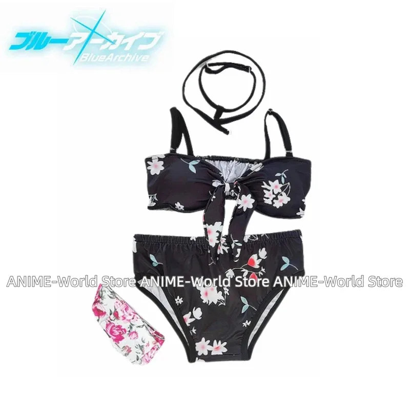 Синий архив Shimoe Koharu Wakaba Hinata, купальник, бикини, карнавальный костюм на Хэллоуин, игровой наряд для женщин, парик