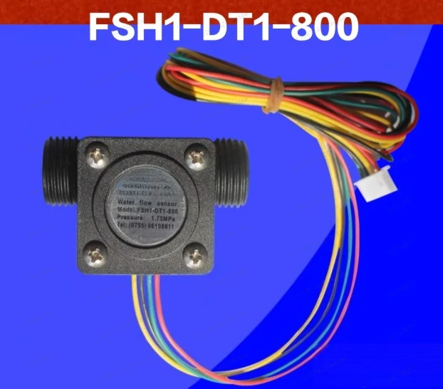 Water Flow Sensor with Temperature High Precision Flow Meter FSH1-DT1-800