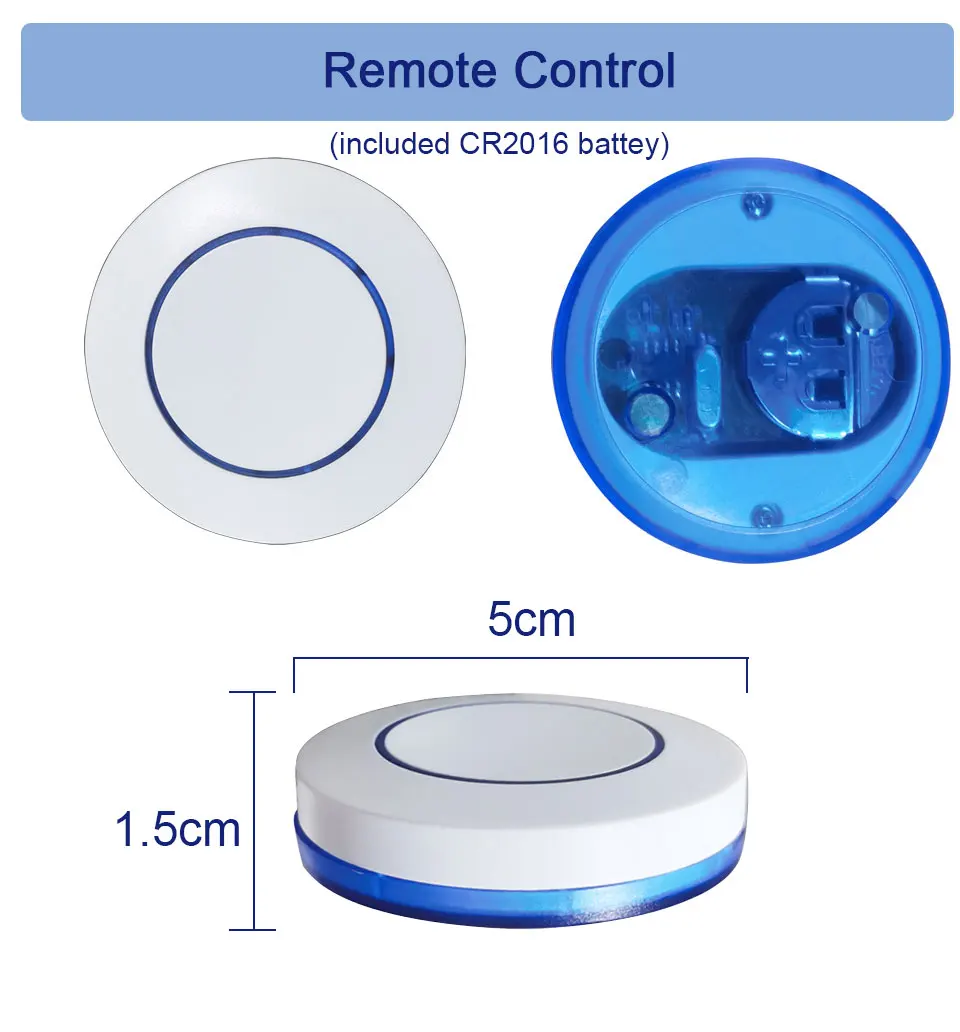 RF 433Mhz telecomando senza fili interruttore luce 10A relè Controller Mini pulsante rotondo interruttore pannello a parete per lampada a LED