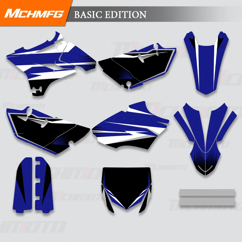 ﻿MCHMFG Custom Team C Graphics Decal Stickers Kits For YAMAHA YZ85 2015 2016 2017 2018 2019 2020 2021