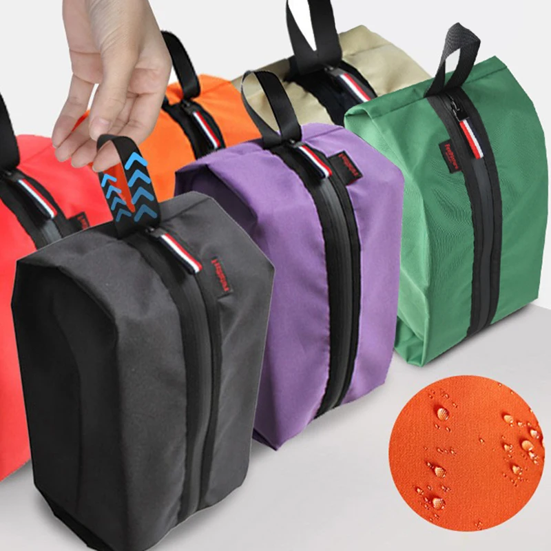 Bolsas de zapatos portátiles, ultraligeras, duraderas, para acampar al aire libre, senderismo, bolsas de almacenamiento de viaje, bolsa de natación impermeable, organizador de zapatos