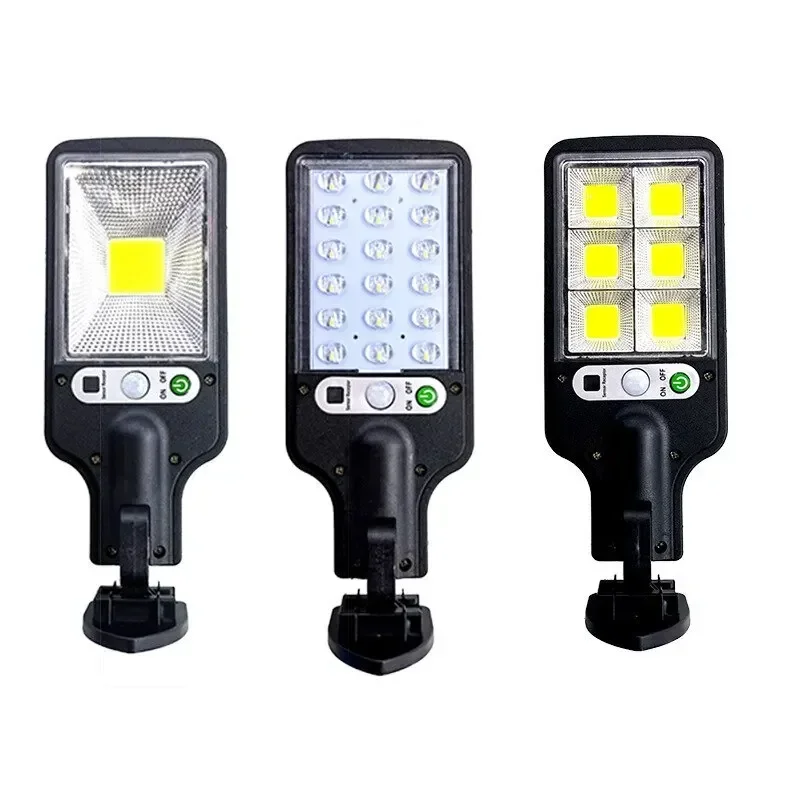 Luces solares para exteriores, lámpara de calle con Sensor, 3 modos de luz, lámparas solares COB impermeables para jardín, Patio, camino, luz de