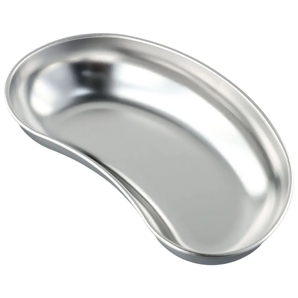 

Dishwasher Safe 8" Kidney Tray 304 Stainless Steel Silver Basin Emesis Bowl Metal Kidney Dish Soiled Dressings