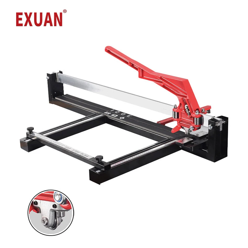 Multifunctional floor tile monorail push knife All steel laser manual push knife High precision portable tile cutter