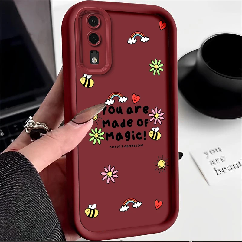 for Huawei MATE 10SE NOVA Y70S enjoy P50 PRO P30 P40 LITE P20 soft Lovely shockproof cute girl phone case Casing