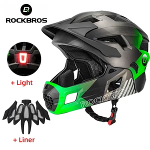 Rockbros disburstable Full Face Bike Helmet For Children, Children's Sports Cycling, MTB Motorcycle, Skate, Skating, Child 10 Main Sales Rockbros Cycling helmet - №6