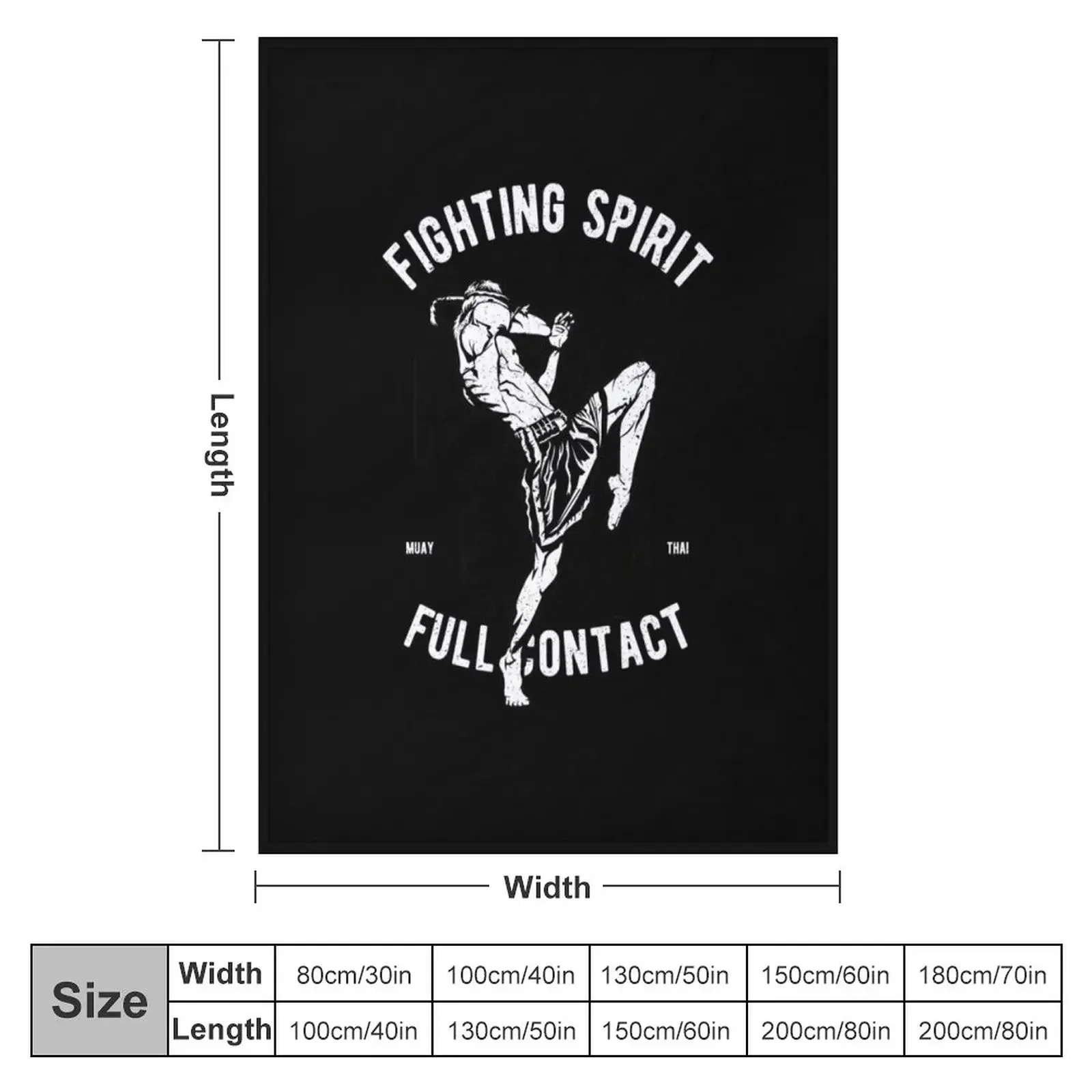 Fighter - Muay Thai Essential Throw Blanket valentine gift ideas Cute blankets and throws Blankets