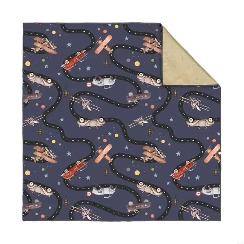 581F Reusable Silicone Splash Mat For Kids Highchair Dining Play And Floor Protections Large Water Proofing Game Mat