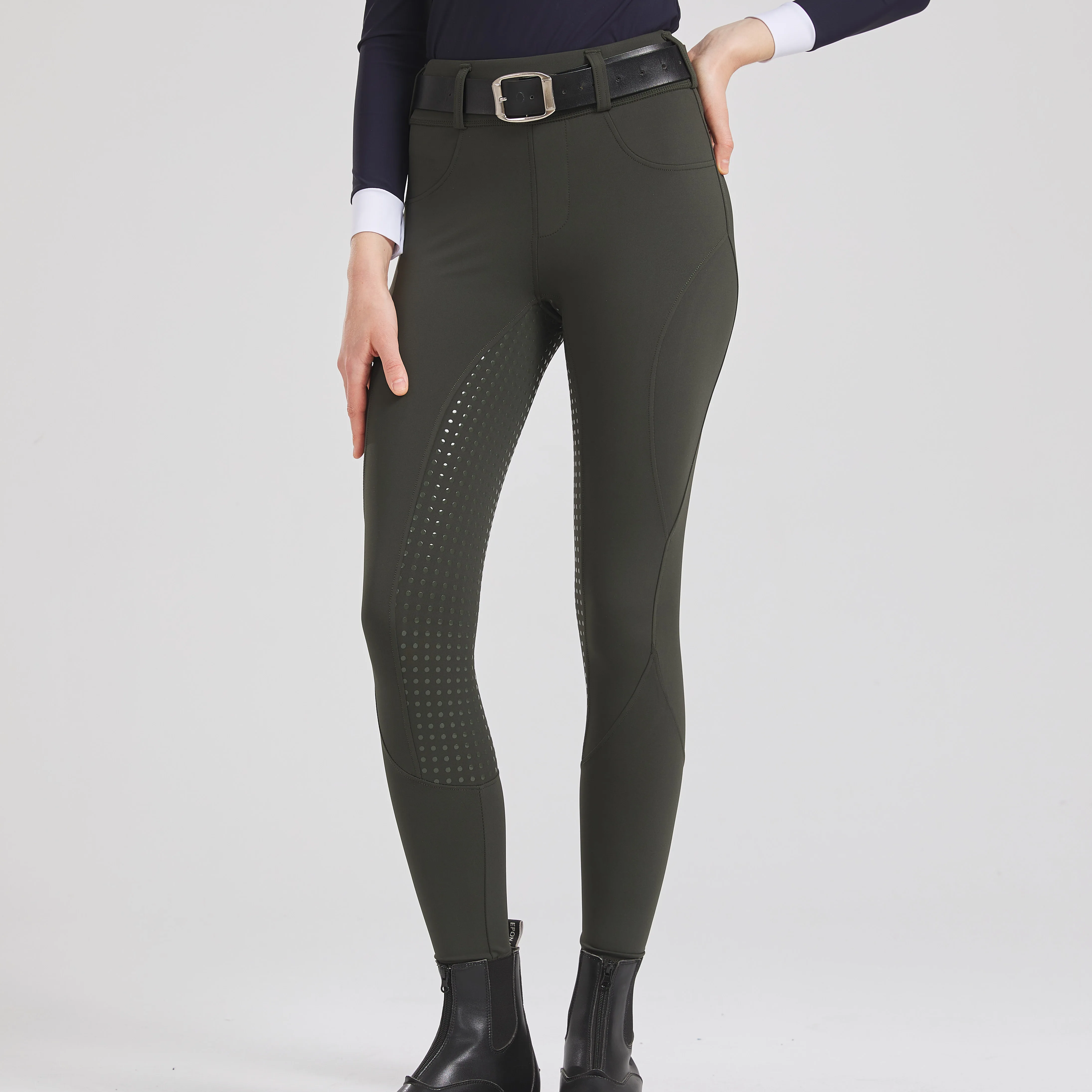 Professionelle Reithose mit Vollsilikon, schnelltrocknend, elastisch, eng anliegend, rutschfest, dick und strapazierfähig – Detail 12