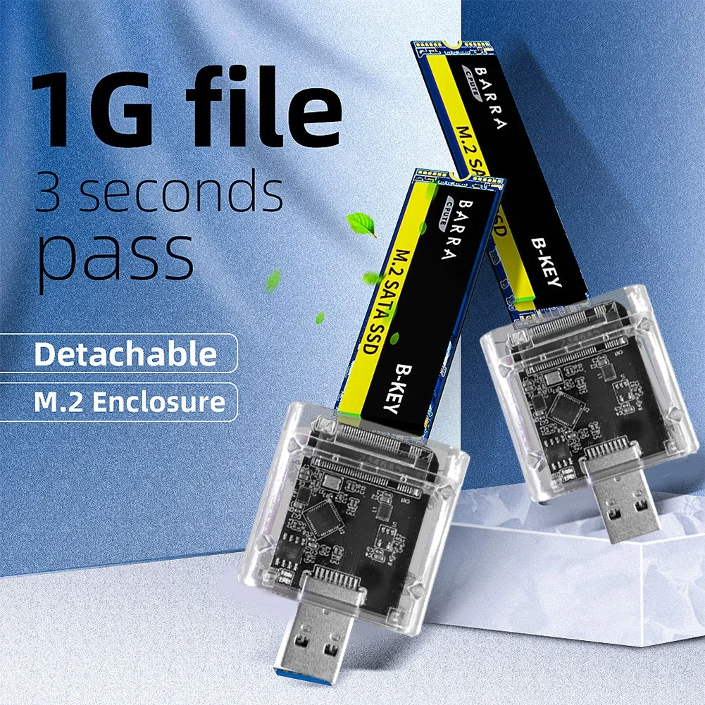 

Высокоскоростной корпус M2 SSD 5 Гбит/с, адаптер M.2 к USB 3.0 SSD, диск для SATA M/B Key, внешний корпус SSD для 2230/2242/2260/2280