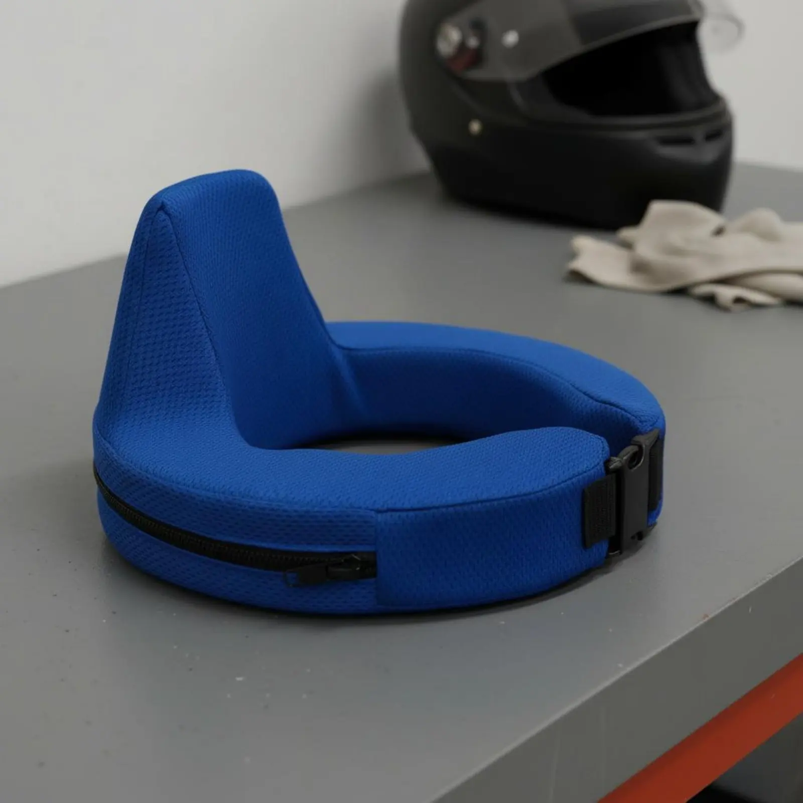 racing-kart-neck-brace-long-lasting-karting-neck-protector-helmet-support-collar-easy-to-clean-stain-resistant-for-motorcyclists