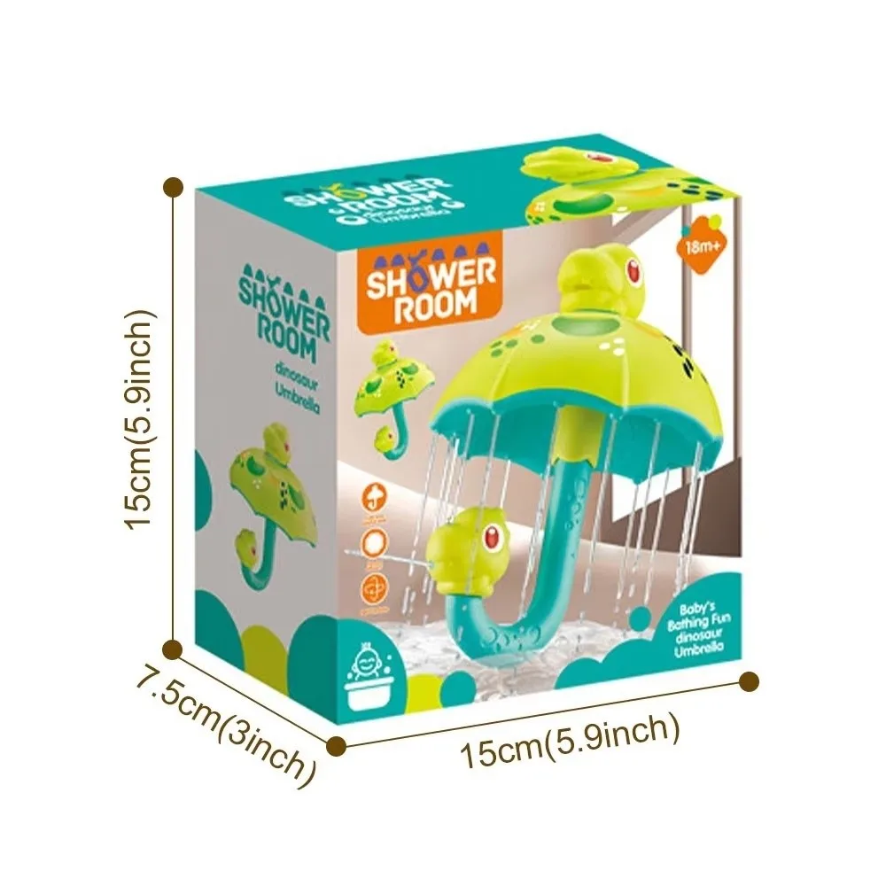 

Novelty Handheld Baby Bath Toy Dinosaur Umbrella with Turnable Spray Water Tub Toy Bathtub Rain Toy For Kids Gifts