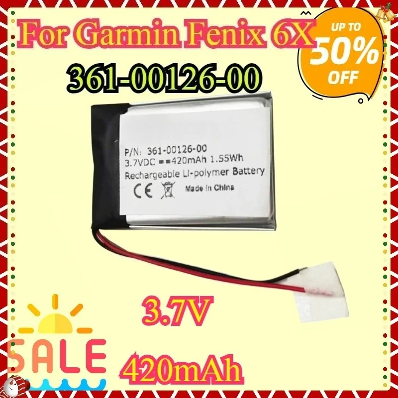 

NEW Replacement Battery 361-00126-00 For Garmin Fenix 6X Fenix 6X Pro 6S Fenix 6S Pro Vivoactive 3 Music