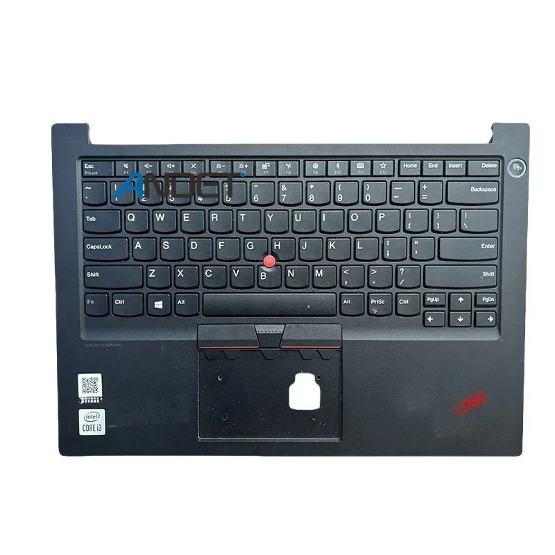 ต้นฉบับสำหรับ Lenovo ThinkPad E14 Gen1 R14แล็ปท็อปจอแอลซีดีฝาหลังบานพับกรอบฝาหลังเคสคีย์บอร์ดที่พักเท้า