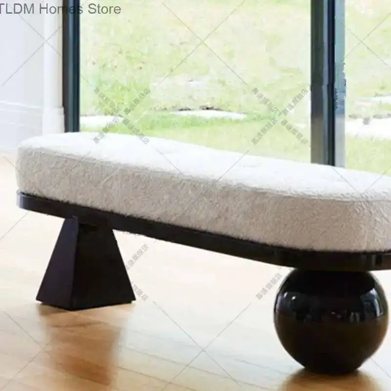 

Современный минималистичный низкий табурет-скамья для прихожей, ступенька для сидения, табурет для обуви, современная мебель для комнаты, роскошные табуреты, модная мебель
